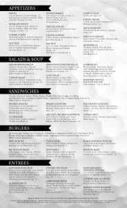 Lunch and Dinner Menu