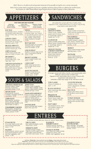 Lunch and Dinner Menu