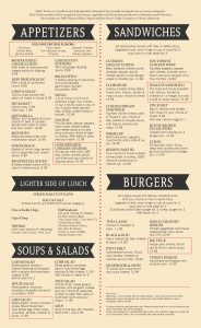 Lunch Menu