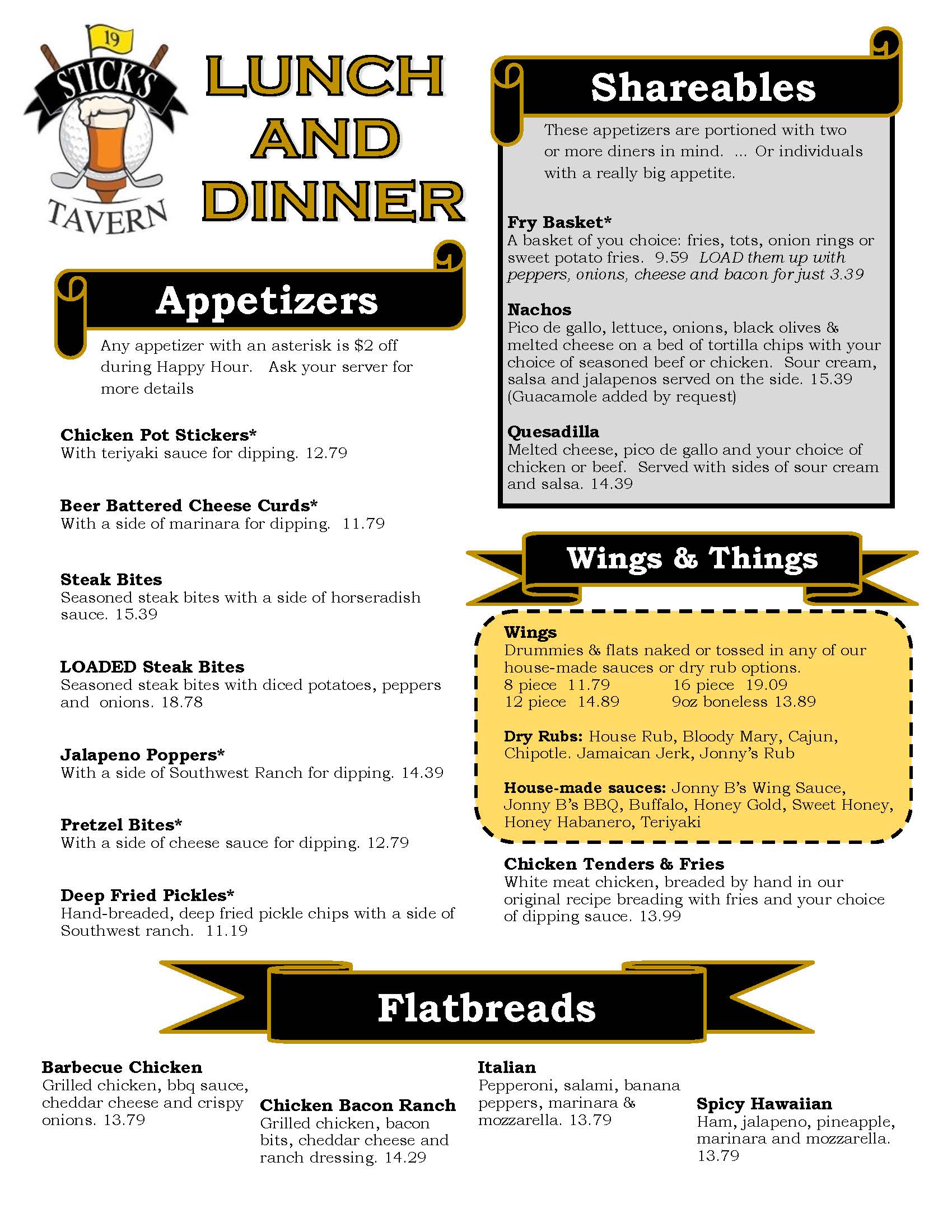 Summer 2024 menu